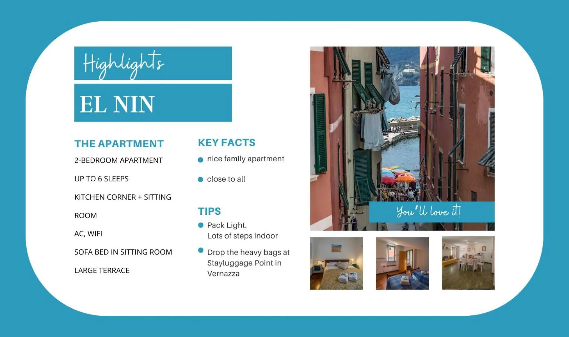 El Nin Apartment With Terrace Vernazza 0*,